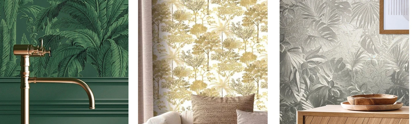 Tropical Wallpaper for Toilet